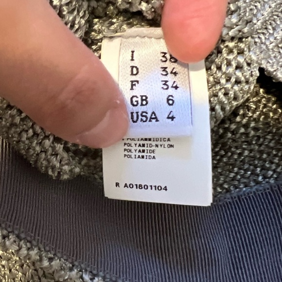 MOSCHINO Cheap and Chic Vintage Knit MIDI Skirt in Gray size 4 - Picture 7 of 12